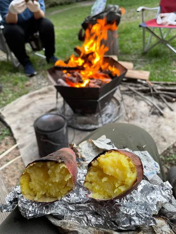 焚き火焼き芋